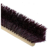 A Picture of product BBP-120124 24" Maroon Plastic Garage Brush - Wood Block, 12/Case