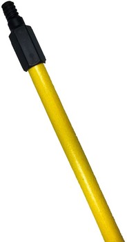 5' Fiberglass Threaded Handle - Yellow, 12/Case
