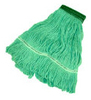 A Picture of product BBP-160218 Medium Green Blended Looped Wet Mop, 12/Case