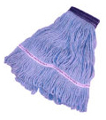 X-Large Blue Blended Looped Wet Mop, 12/Case