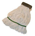 Small Grey/White Blended Looped Wet Mop, 12/Case