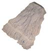 A Picture of product BBP-160818 Medium Finish Mop, Blue/White Looped Rayon Blend w/ Tailband, 1" Wide Band, 12/Case