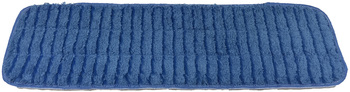 17" Microfiber Pad/Scrubbing Strips - Blue, 12/Case