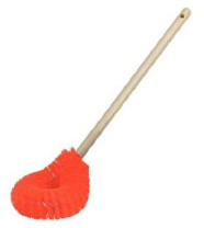 Orange Plastic Bowl Brush, 24/Case