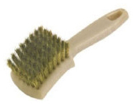Sidewall Tire Brush - Crimped Brass Wire, 12/Case