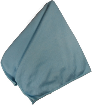 Microfiber Glass Cloth. 16 X 16 in. Blue. 12/bag, 192/case.