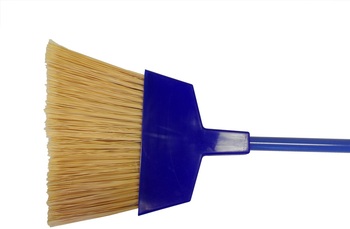 Large Angle Broom w/ Blue Metal Handle, 12/Case