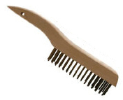 Shoe Handle Wire Scratch Brush, 12/Case