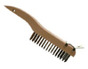 A Picture of product BBP-540210 Shoe Handle Wire Scratch Brush w/ Scraper, 12/Case