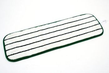 3M™ Easy Scrub Microfiber Flat Mop, Green, 18 in, 10/Bag, 40/Case