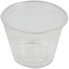 A Picture of product BWK-PRTN1TS Boardwalk® Soufflé/Portion Cups. 1 oz. Clear. 20 cups/sleeve, 2,500 cups/case.
