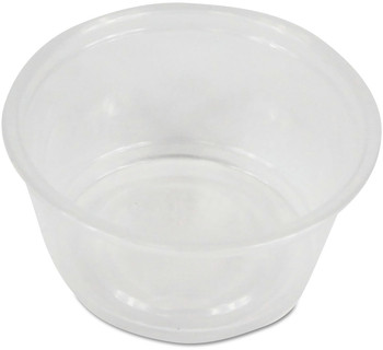 Boardwalk® Soufflé/Portion Cups. 2 oz. Clear. 20 cups/sleeve, 2,500 cups/case.