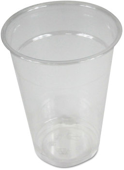 Boardwalk® Clear PET Plastic Cold Cups. 9 oz. 20 Cups/Sleeve, 50 Sleeves/Carton.