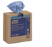 A Picture of product SCA-440245A Tork Industrial Paper Wiper, Pop-Up Box, 8.54" x 16.5", 4-Ply, Blue Color, 90/Box, 900/Case