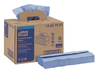 A Picture of product SCA-13247501 Tork Industrial Paper Wiper, Handy Box, 16.5" x 12.8", Blue Color, 180/Box