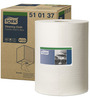 A Picture of product SCA-510137 Tork Cleaning Cloth, 12.6" x 416.67 Feet, White, 500 Sheets/Roll