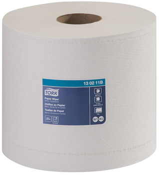 Tork Paper Wiper, Centerfeed, 9" x 866.67 Feet, 2-Ply, White, 800 Sheets/Roll, 2 Rolls/Case
