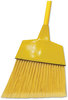 A Picture of product BWK-BRMAXIL Boardwalk® Poly Fiber Angled-Head Lobby Brooms, 55", Yellow Lacquered Wood Handle, 12/Case