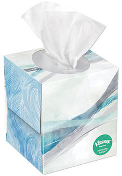 Kleenex® 2-Ply Lotion Facial Tissue. White. 65 Sheets/Box, 27 Boxes/Carton.