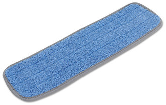 Boardwalk® Microfiber Mop Head, Blue, 18 x 5, Split Microfiber, Hook & Loop Back, 12/Case