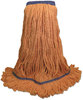 A Picture of product BWK-504OR Boardwalk® Super Loop Wet Mop Head, Cotton/Synthetic Fiber, 5" Headband, X-Large Size, Orange, 12/Case