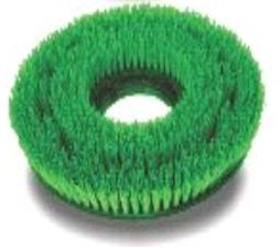 Light 500 Grit Nylon Rotary Floor Brush. 10 in. Green.