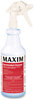 A Picture of product MLB-04100012 Maxim® Germicidal Cleaner, Lemon Scent, 32 oz Bottle, 12 Bottles and 1 Trigger Sprayer/Case