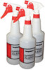 A Picture of product IMP-5032SS Impact® Spray Alert System, 32 oz, Natural with White/White Sprayer, 3/Pack, 24 Packs/Case