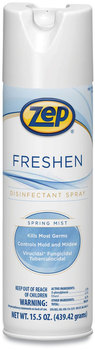Zep® Freshen Disinfectant, Spring Mist, 15.5 oz Aerosol Can, 12/Case