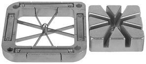 Choice 8 Wedge French Fry Blade and Push Block Assembly.