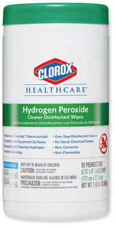 Clorox Healthcare™ Hydrogen Peroxide Multipurpose Wipes. 95 Wipes/Canister. 6 Canisters/Case.