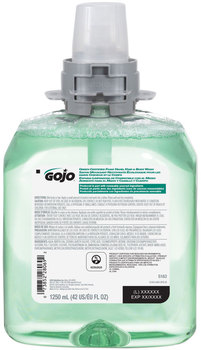 GOJO® Green Certified Foam Hand, Hair & Body Wash Refills for GOJO® FMX-12™ Dispensers. 1250 mL. Cucumber Melon scent. 4 Refills/Case.