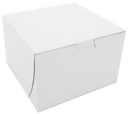Bakery Box.  1-Piece, Tuck Top.  6" x 6" x 4", 250/Case