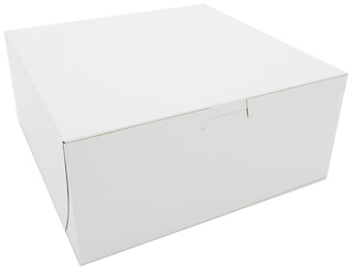 Bakery Box.  1-Piece, Tuck Top.  9" x 9" x 4", 200/Case