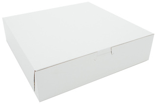 Bakery Box.  1-Piece, Tuck Top.  10" x 10" x 2-1/2", 250/Case