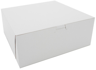 Bakery Box.  1-Piece, Tuck Top.  10" x 10" x 4", 100/Case