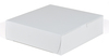 A Picture of product 251-108 SCT® White Non-Window Bakery Box,  9w x 9d x 2 1/2h, White, 250/Carton