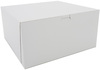 A Picture of product 251-112 SCT® White Non-Window Bakery Box,  White, Paperboard, 12 x 12 x 6, 50/Case