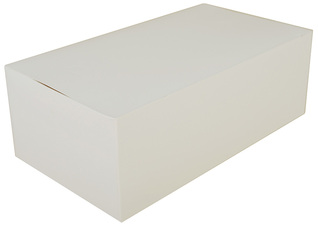 Carry-Out Box.  1-Piece, Lunch Tuck Top.  8-7/8" x 4-7/8" x 3-1/16".  White Color, 250/Case