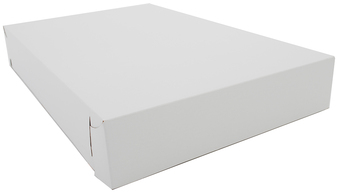 Box.  2-Piece Box. 17" x 11" x 2-1/2".  Can be used as a Bakery Box or Garment Box, 200/Case