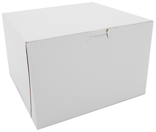 White Non-Window Bakery Boxes, 9 x 9 x 6, 100/Case