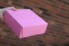 A Picture of product 975-270 Non-Window Bakery Boxes, Pink Color, 7" x 7" x 4", 250/Case.