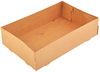 A Picture of product 251-222 SCT 4-Corner Kraft Paperboard Pop Up Food & Drink Trays. 10 X 6-1/2 X 2-1/2 ft. 250 trays/case.