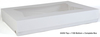 A Picture of product 969-759 White Window Bakery Boxes, Bakery Box Top Only, Use with Bottom #1190 and #1192.  26-1/2 x 18-5/8 x 3, 50/Case