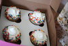 A Picture of product 967-112 Cupcake Insert, Fits 8" x 8" Boxes, Holds Four 2-1/2" in diameter Cupcakes, 200/Case