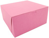 A Picture of product 967-114 SCT® Pink Non-Window Bakery Box,  10w x 10d x 5h, Pink, 100/Case.