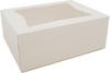 A Picture of product 967-128 White Window Bakery Box.  10-1/4" x 8" x 4", 200/Case