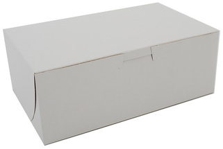 SCT® Kraft Non-Window Paperboard Bakery Boxes. 8 X 5 X 3 in. White. 250/case.