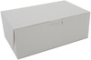 A Picture of product 251-096 SCT® Kraft Non-Window Paperboard Bakery Boxes. 8 X 5 X 3 in. White. 250/case.