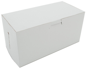 SCT® Kraft Non-Window Paperboard Bakery Boxes. 8 X 4 X 4 in. White. 250/case.